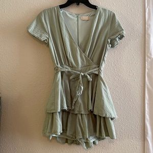 mini green romper